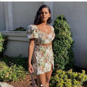 Floral two piece set skirt